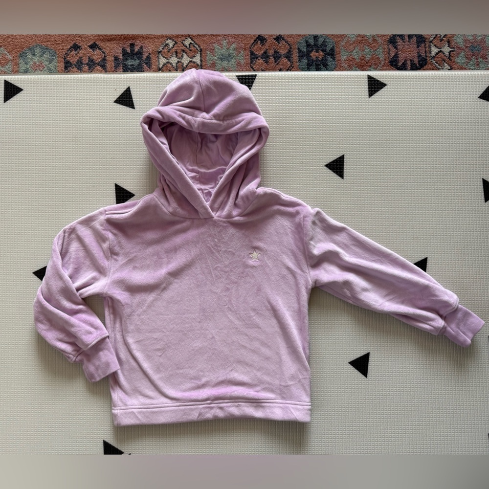 GAP kids|Big girl pastel lavender hoodie sweatshirt in super soft fleece••Size 8